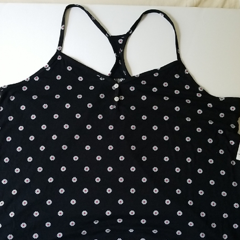 Black Patterned Women's Pyjama Set